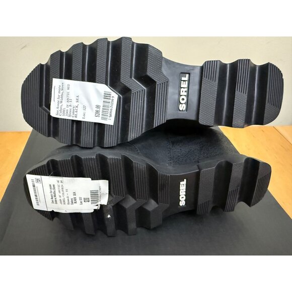 Sorel Women's Joan of Arctic Wedge III Chelsea boot in black waterproof full-gra - Picture 4 of 8